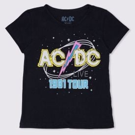 Blusa 12 a 16 anos ACDC Live BandUP