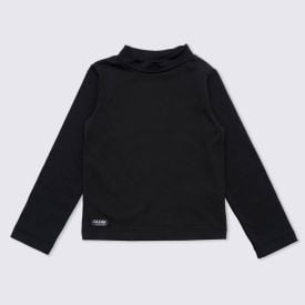 Blusa 12 a 16 anos Térmica Gola Alta Fakini Preto