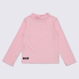 Blusa 12 a 16 anos Térmica Gola Alta Fakini Rosa Claro 4570