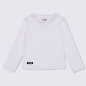 Blusa 12 a 16 anos Térmica Gola V Fakini Branco