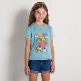 Blusa 4 a 10 anos Malha Patrulha Canina Pups At Play BandUP Misty