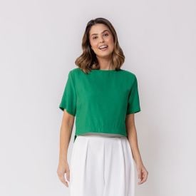 Blusa Boxy De Alfaiataria Feminina Patricia Foster