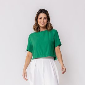 Blusa Boxy De Alfaiataria Feminina Patricia Foster