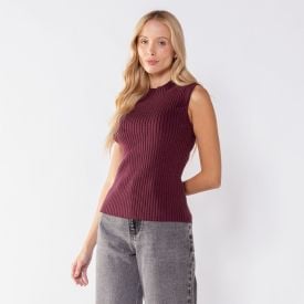 Blusa Feminina De Tricô Canelado Patricia Foster