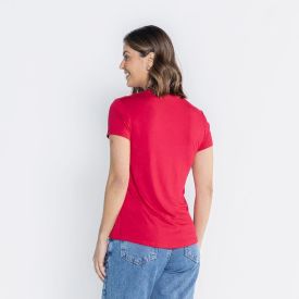 Blusa Feminina De Viscose Com Decote Em V Patricia Foster