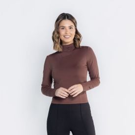 Blusa Feminina Manga Longa De Microfibra Patricia Foster