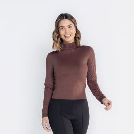 Blusa Feminina Manga Longa De Microfibra Patricia Foster