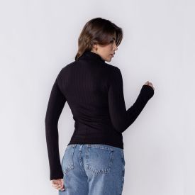 Blusa Feminina Manga Longa De Viscose Patricia Foster