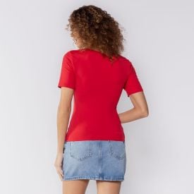 Blusa Feminina Em Poliamida Patricia Foster Vermelho