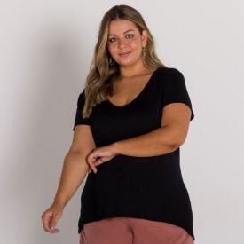 Blusa Plus Size Decote V Patricia Foster Mais
