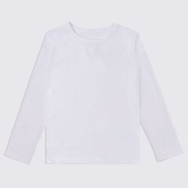 Blusa T&eacute;rmica Juvenil Menina 12 a 16 Anos Marmelada Branco