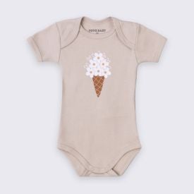 Body Bebê Menina Manga Curta Estampado Yoyo Baby Estampado 4