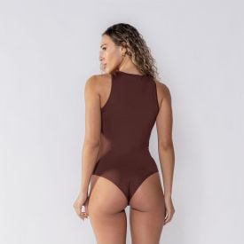 Body Feminino Básico De Microfibra Patricia Foster
