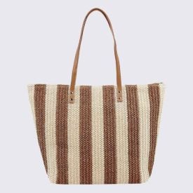 Bolsa de Praia Totebag Listrada Alice Palucci - Marrom