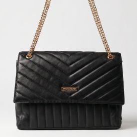 Bolsa Feminina Transversal Alça de Corrente Patricia Foster - PRETO U