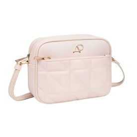 Bolsa Transversal Feminina Com Detalhe De Metal Alice Palucci - Off White