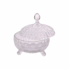 Bomboniere com Pé Elegance Havan Casa 16,5Cm - Vidro