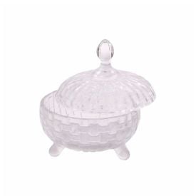 Bomboniere com Pé Elegance Havan Casa 16,5Cm - Vidro
