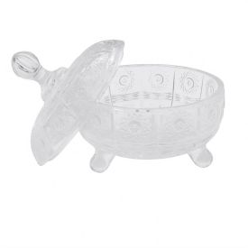 Bomboniere Com Pé 16,5 X 14,8Cm Solar Havan Casa - Vidro