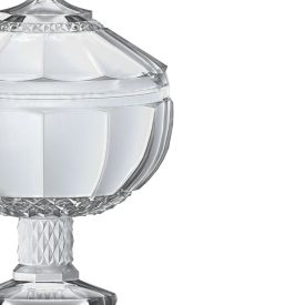 Bomboniere com Pé Splendor L' Hermitage 21Cm - Transparente
