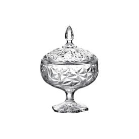 Bomboniere Com Pé Ventura Hauskraft 24 Cm - Transparente
