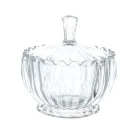 Bomboniere Com Tampa Cristal Geneva Wolff - Transparente