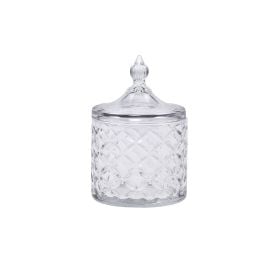 Porta Algodão E Sabonete Lyor De Cristal 10X15,5Cm - Lile