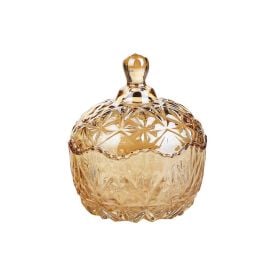 Bomboniere De Vidro Romênia Inga 645 Ml - Gold