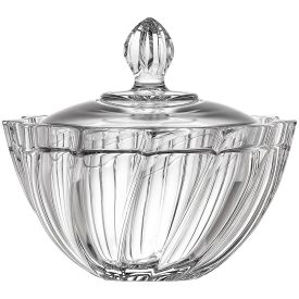 Bomboniere De Vidro Twist 1,2 Litros Em Casa Tem Glass - Inga