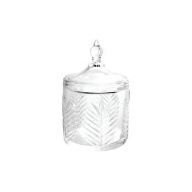 Bomboniere Decorativo De Vidro Koii Hauskraft 15,5 Cm - Transparente