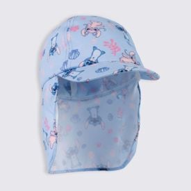 Boné Infantil Menina Stitch 1 a 3 Anos Disney Azul