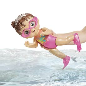 Boneca Baby Alive Sunny Swimmer Morena Hasbro - F8141