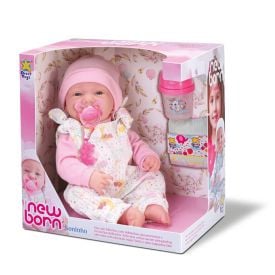 Boneca Diver New Born Soninho Menina Divertoys - 8334