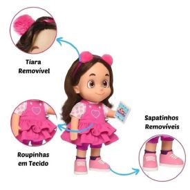 Boneca Maria Clara Mecanizada Baby Brink - 1055