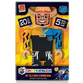 Boneco Articulado Luan Clash War Creativeblox Algazarra Brinquedos