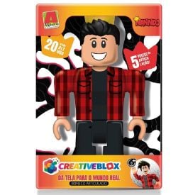 Boneco Articulado Nanndoblox Creativeblox Algazarra Brinquedos