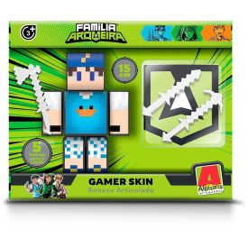 Boneco Beto Gamer 15Cm Com 3 Acessórios - Algazarra Brinquedos