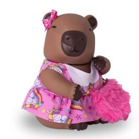 Boneco Capivara Com Vestido Divertoys - 8385