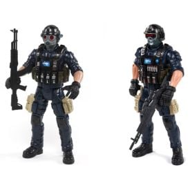 Boneco Heroes Forces Soldado Swat Havan Toys - HBR0713 Sortido