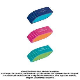 Borracha Bicolor Faber Castell - Sortido