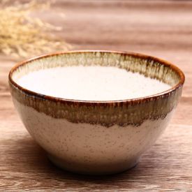 Bowl Porcelana Elisa Havan Casa 600Ml - Creme e Bege