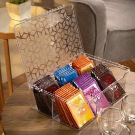 Organizador Multiuso Uz Com Divisórias 2 Litros - Transparente