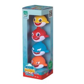 Brinquedo Acqua Marina Tubarões 4 Peças Super Toys - 584
