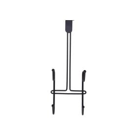 Cabide De Porta Com 2 Ganchos Black Arthi - Preto
