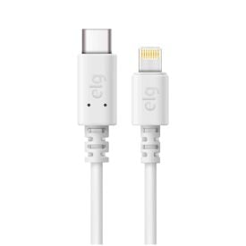 Cabo Lightning Usb Tipo-C 1 Metro Elg - Branco