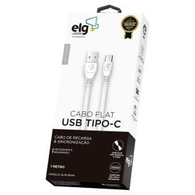 Cabo USB Tipo-C 1 Metro ELMC10 ELG - Branco