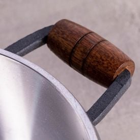 Caçarola Com Alça E Tampa De Vidro Cava 2,4Litros  - Grafite