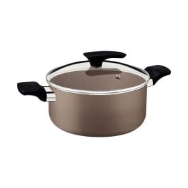 Caçarola Milazzo Tramontina Alumínio Starflon 24Cm - Amêndoa