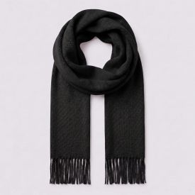 Cachecol Feminino Liso Com Franjas Boby Blues