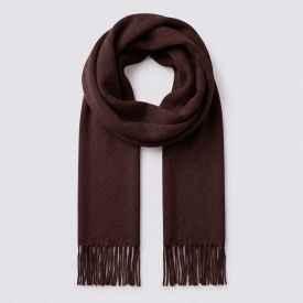 Cachecol Feminino Liso Com Franjas Boby Blues